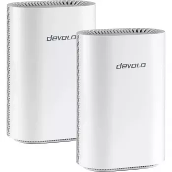 WiFi 7 mesh-router-pack Devolo BE6500 2-pack (wit) – dual-unit mesh-systeem
