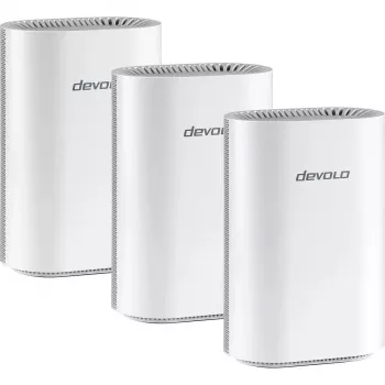 Mesh-wifisysteem Devolo BE6500 WiFi 7 3-pack (wit) — 3× BE6500 units