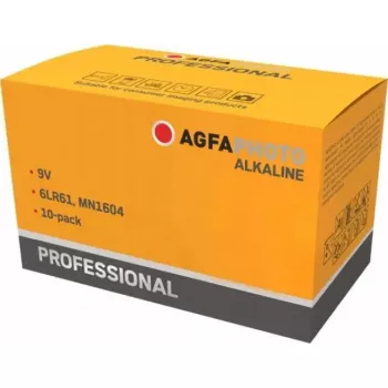 9V alkalinebatterij AGFA Professional — 10-pack