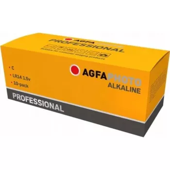 Alkalinebatterij AGFA Professional C (Baby) – 10-pack