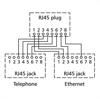 Netwerksplitter BTR NETCOM pnp 2 zilver