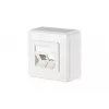 METZ CONNECT 1309150002-E Wandafdekplaat, 2 modules, zuiver wit RAL 9010
