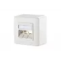 Aansluitdoos Metz Connect 1309160002-E RJ-45 wit 85x85mm