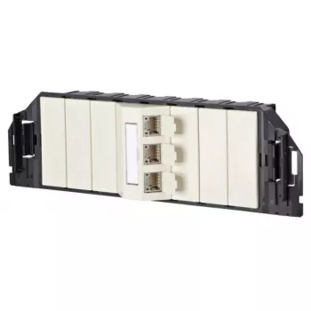 Aansluiteenheid RJ-45 MetzConnect 1309310301-E zwart wit categorie 6e