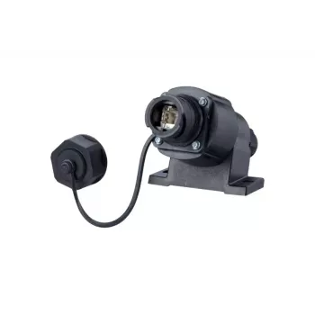 RJ-45-aansluitdoos METZ CONNECT 1401110012KE zwart IP67