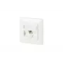 RJ-45-netwerkdoos BTR NETCOM 130B11D11002-E wit