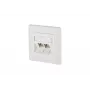 RJ-45-netwerkdoos BTR NETCOM 130B12D21002-E wit