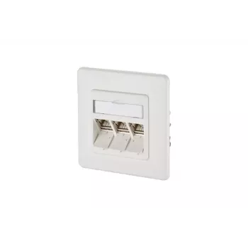 Wandcontactdoos RJ-45 BTR NETCOM 130B12D31002-E wit