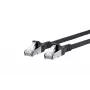 Netwerkkabel METZ CONNECT Cat6A 5 m zwart