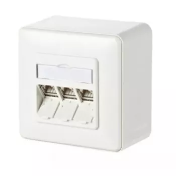 RJ-45-contactdoos METZ CONNECT 130B11D30002-E wit