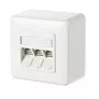 RJ-45-contactdoos METZ CONNECT 130B11D30002-E wit