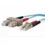 Glasvezelkabel METZ CONNECT 151J1EOJO10E 2x SC 2x LC OM3 1 m aqua