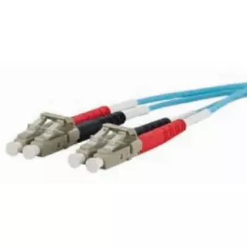 Glasvezelkabel METZ CONNECT 151J1JOJO20E 2x LC OM3 2 m aqua