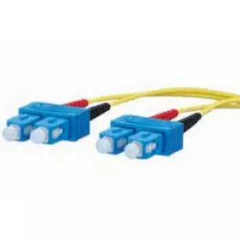 Glasvezelkabel METZ CONNECT 151P1EOEO10E 2x SC OS2 1m geel