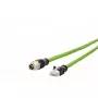 METZ CONNECT 142M2X15100 Cat6a M12 naar RJ-45 netwerkkabel, 10 m, groen
