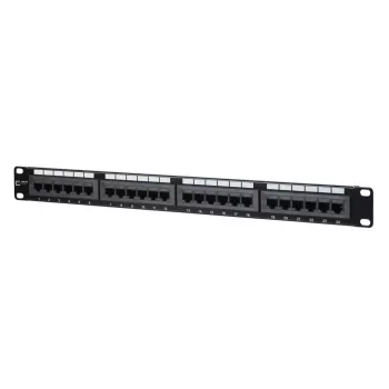Patchpanel MetzConnect 130A08-AP29-E 24-poorts RJ-45 Cat5e 1U zwart