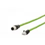 Netwerkkabel METZ CONNECT 142M4D15100 RJ-45 M12 Cat5e 10 m groen