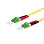 Glasvezelkabel METZ CONNECT 151P1JAJA50E LCD LC/APC OS2 5 m geel