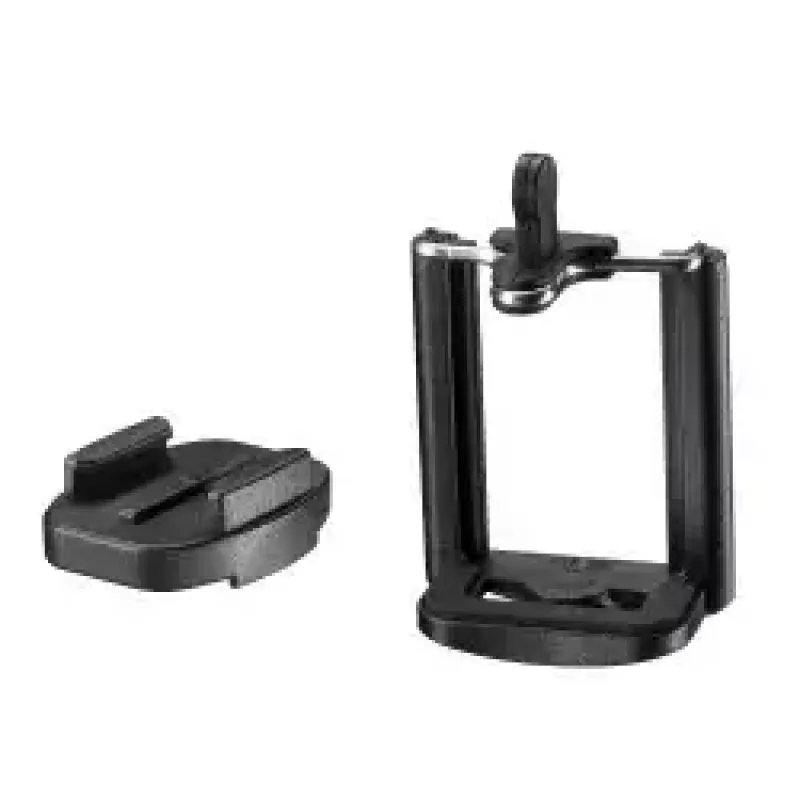 Selfiestick Mantona greep zwart grijs 91 cm voor camera