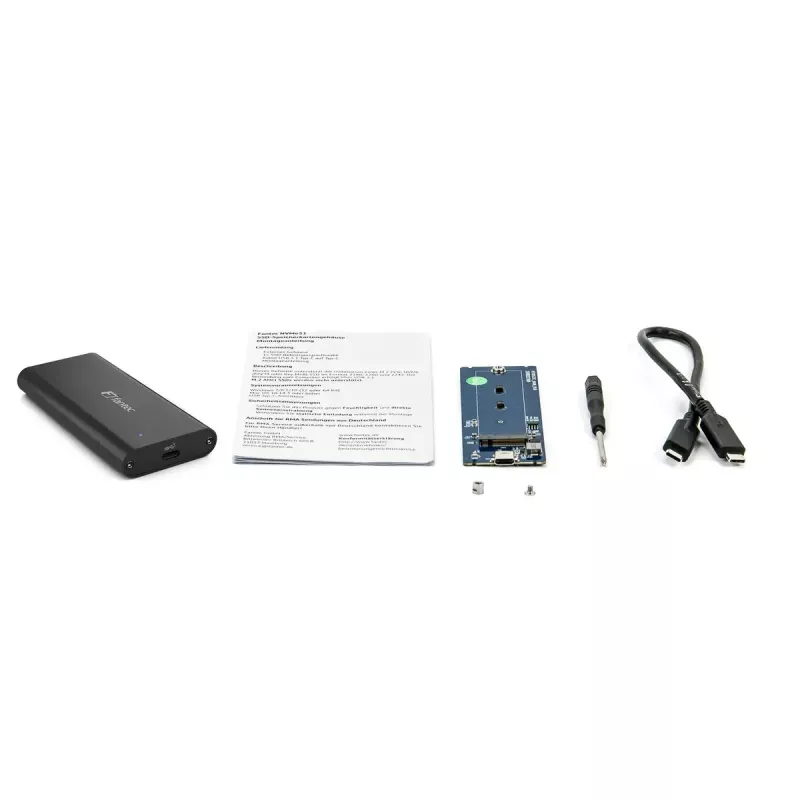 SSD-behuizing Fantec NVMe31 zwart M.2