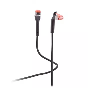 Flexline FL31-29025 Cat6a U/FTP zwarte 1 m patchkabel