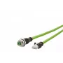 Netwerkkabel METZ CONNECT 142M2X25020 2 m Cat6a groen RJ-45 M12