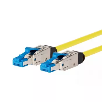 Netwerkkabel METZ CONNECT 13084H1077-E 1m Cat8.1 S/FTP geel