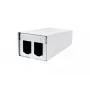Patchpaneel-accessoire METZ CONNECT 130861-0202-E wandmontage wit aluminium zinkstaal