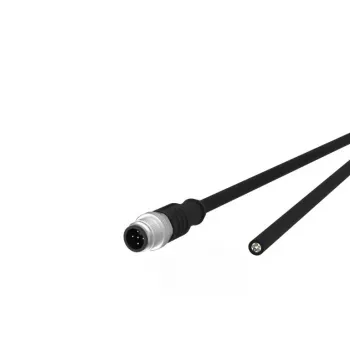 Sensor-/actorkabel METZ CONNECT 142MDA10020 M12 stekker standaard 2 m zwart