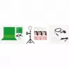 Greenscreen EASYPIX MyStudio 62020 draagbaar licht – opvouwbare achtergrond voor foto en video