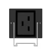 Stroomverdeeleenheid PowerWalker 10133028 24 AC-stopcontacten 0U zwart