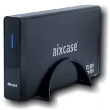 Opslagbehuizing Aixcase AIX-BL35SU3 zwart 3,5 inch