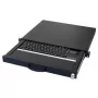 Toetsenbord AIXCASE AIX-19K1UKDETP-B USB PS/2 QWERTZ Duits zwart