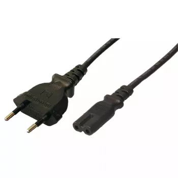 LogiLink CP092 Netsnoer, Eurostekker naar C7, 1,8 m, zwart