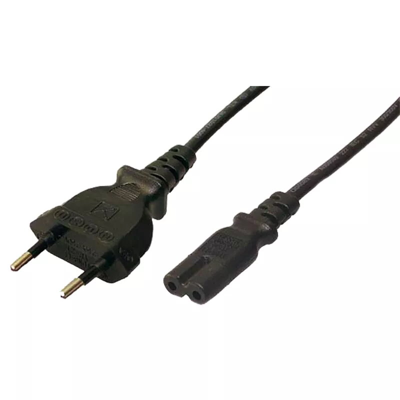 LogiLink CP092 Netsnoer, Eurostekker naar C7, 1,8 m, zwart