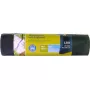Vuilniszakken Secolan 120L grijs trekband extra sterk 1x10