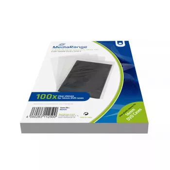 Beschermhoes MediaRange CD-/DVD-mediadragers 1 discs transparant