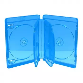 MediaRange BD case voor 6 discs 22 mm blauw