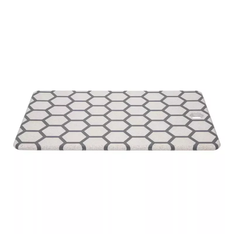 Resto Kitchenware 95402 rechthoekige kunststof snijplank grijs wit