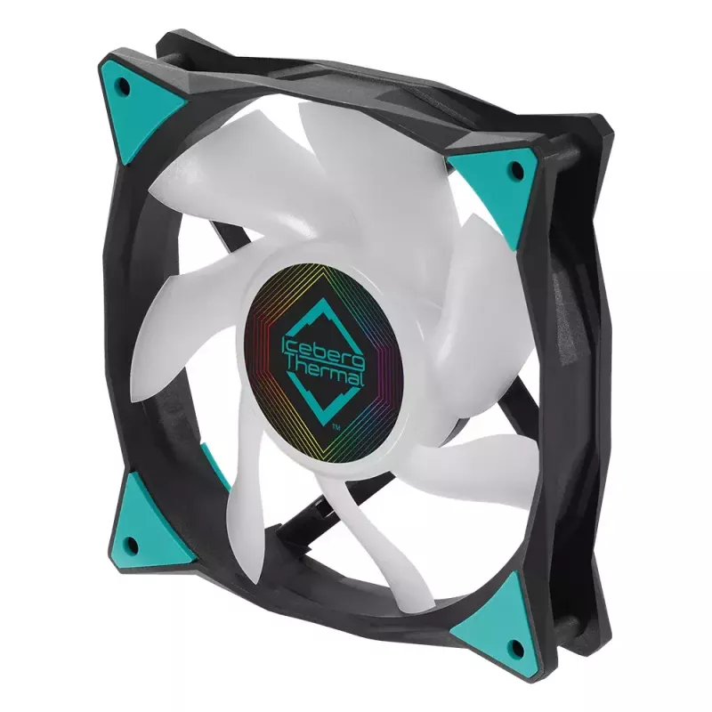 Fan Iceberg Thermal IceGALE ARGB 12 cm zwart