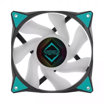 Fan Iceberg Thermal IceGALE ARGB 12 cm zwart