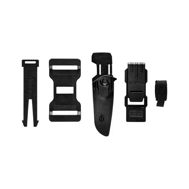 Outdoormes met vast lemmet Gerber Principle zwart – bushcraft, compact gebruiksm lemmet