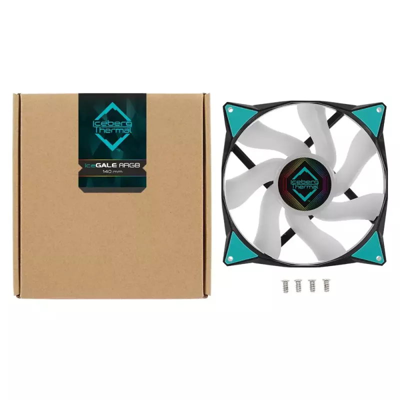 Fan Iceberg Thermal IceGALE ARGB 14 cm zwart