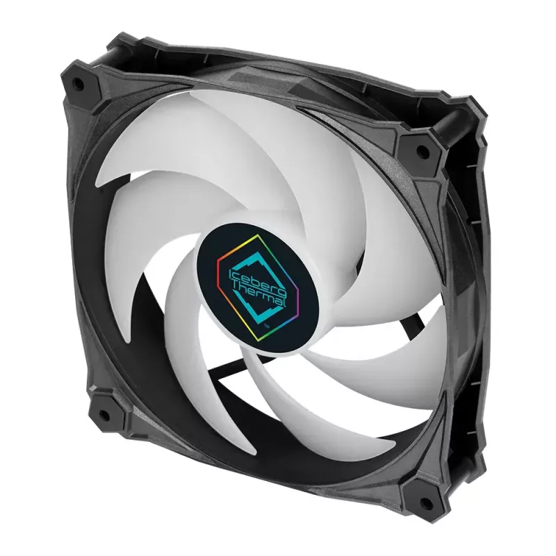 Iceberg Thermal IceGALE Lightning ARGB ventilator 12 cm zwart 3 stuks