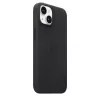 Hoes Apple iPhone 14 leren case met MagSafe middernacht zwart