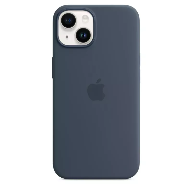Silicone hoes Apple iPhone 14 MagSafe Storm Blue
