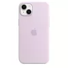 Silicone hoes Apple iPhone 14 Plus MagSafe lila cover