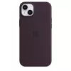 Silicone hoes Apple iPhone 14 Plus bordeaux MagSafe cover