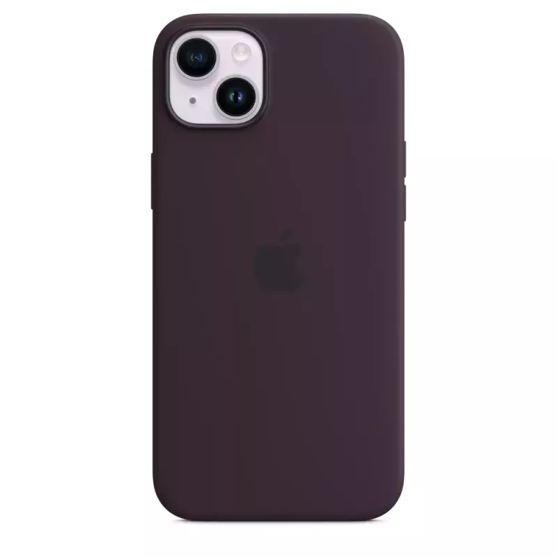 Silicone hoes Apple iPhone 14 Plus bordeaux MagSafe cover
