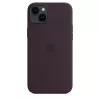 Silicone hoes Apple iPhone 14 Plus bordeaux MagSafe cover